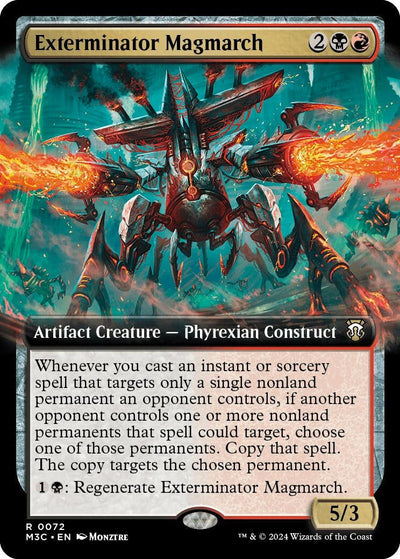 Exterminator Magmarch (Extended Art) (Ripple Foil) (Commander: Modern Horizons 3) (72)