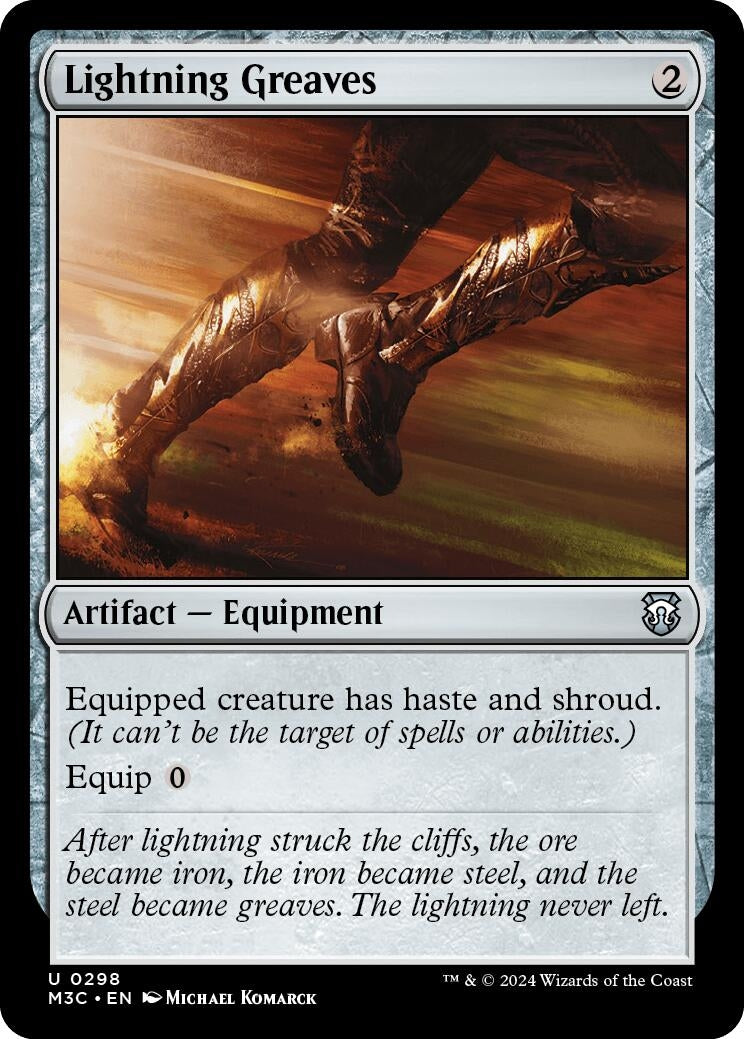 Lightning Greaves (Ripple Foil) (Commander: Modern Horizons 3) (298)