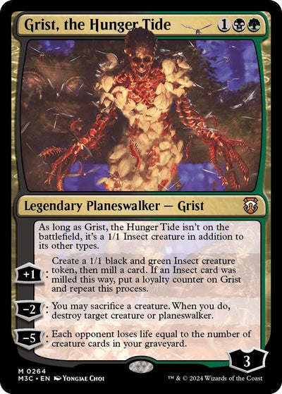 Grist, the Hunger Tide (Ripple Foil) (Commander: Modern Horizons 3) (264)