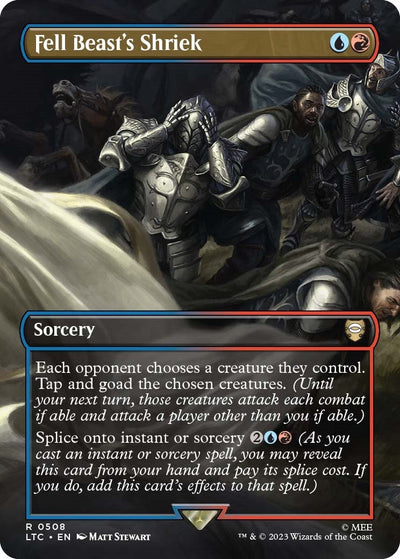 Fell Beast's Shriek (Borderless) (Commander: The Lord of the Rings: Tales of Middle-earth) (508)