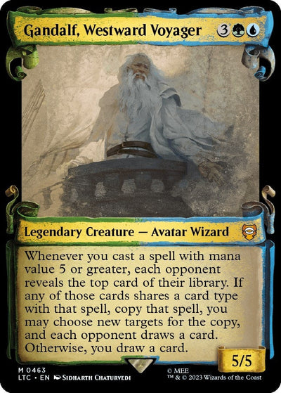 Gandalf, Westward Voyager (Showcase Scrolls) (Commander: The Lord of the Rings: Tales of Middle-earth) (463)