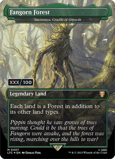 Fangorn Forest - Yavimaya, Cradle of Growth (Serial Numbered) (Commander: The Lord of the Rings: Tales of Middle-earth) (407)