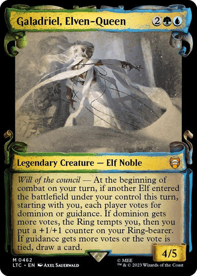 Galadriel, Elven-Queen (Showcase Scrolls) (Commander: The Lord of the Rings: Tales of Middle-earth) (462)