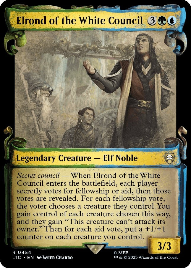 Elrond of the White Council (Showcase Scrolls) (Commander: The Lord of the Rings: Tales of Middle-earth) (454)