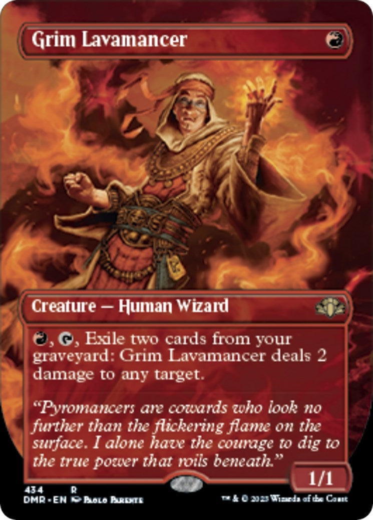 Grim Lavamancer (Borderless) (Dominaria Remastered) (434)