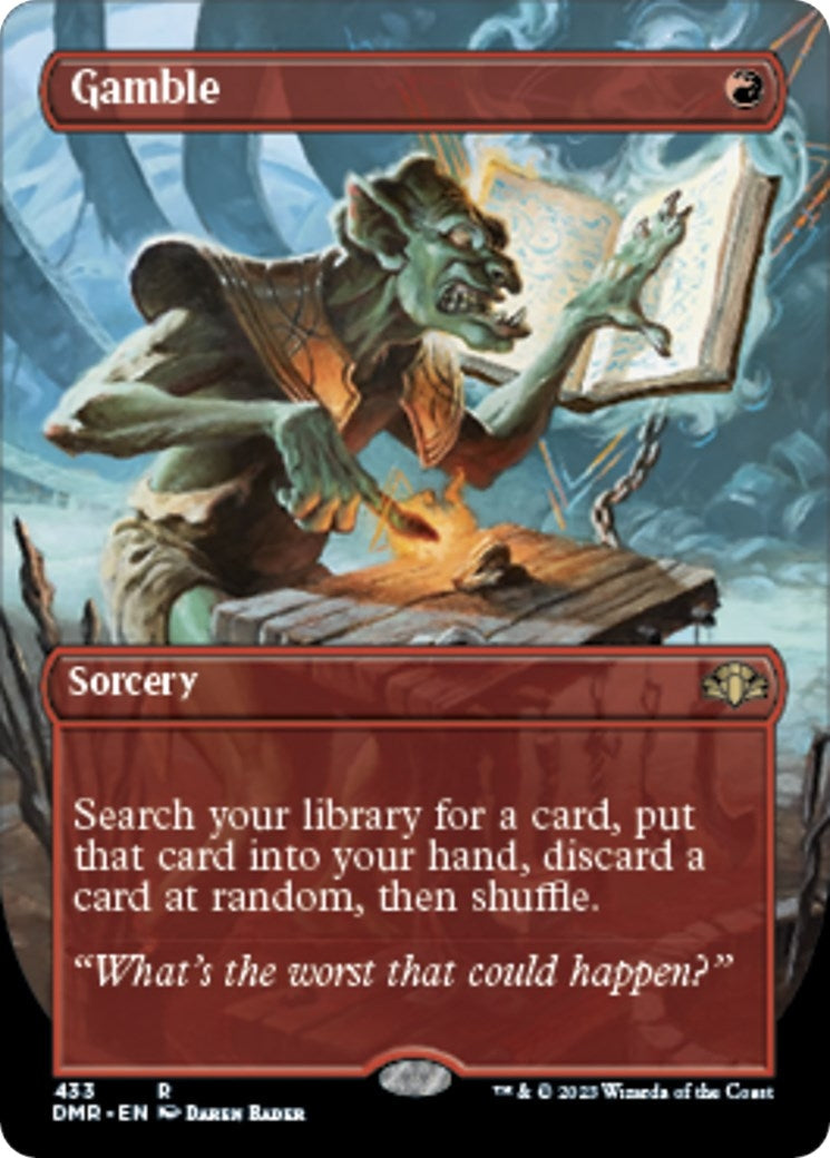 Gamble (Borderless) (Dominaria Remastered) (433)
