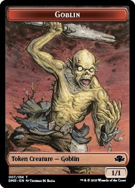 Goblin // Elemental Double-Sided Token (Dominaria Remastered) (7 // 14)