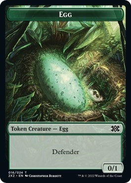 Egg // Monk Double-Sided Token (Double Masters 2022) (16 // 6)