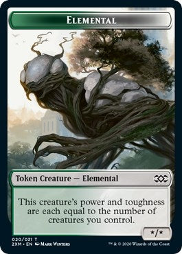 Elemental // Shapeshifter Double-Sided Token (Double Masters) (20 // 2)