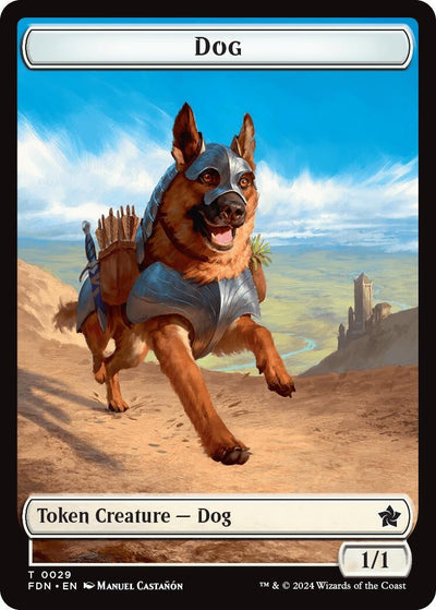 Dog // Beast (0033) Double-Sided Token (Foundations) (29 // 33)