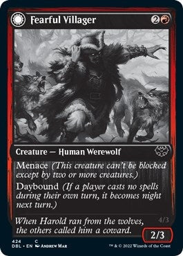 Fearful Villager (Innistrad: Double Feature) (424)
