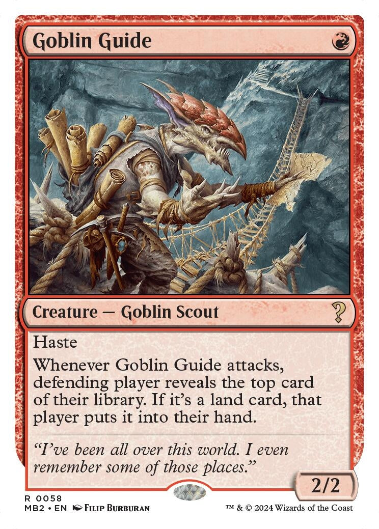 Goblin Guide (White Border) (Mystery Booster 2) (58)