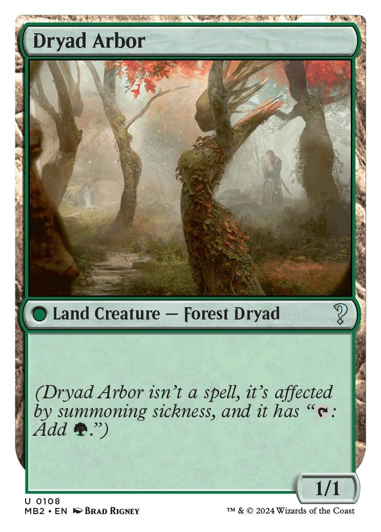 Dryad Arbor (White Border) (Mystery Booster 2) (108)
