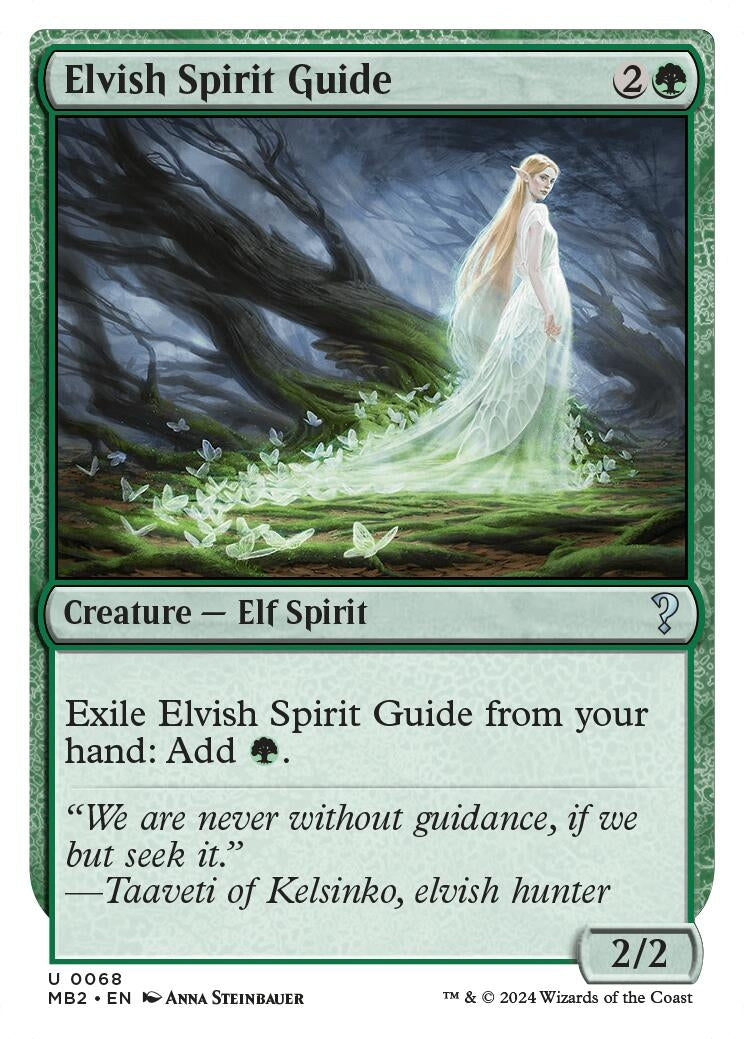 Elvish Spirit Guide (White Border) (Mystery Booster 2) (68)
