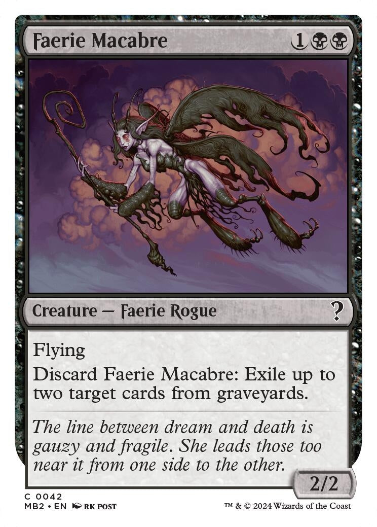 Faerie Macabre (White Border) (Mystery Booster 2) (42)