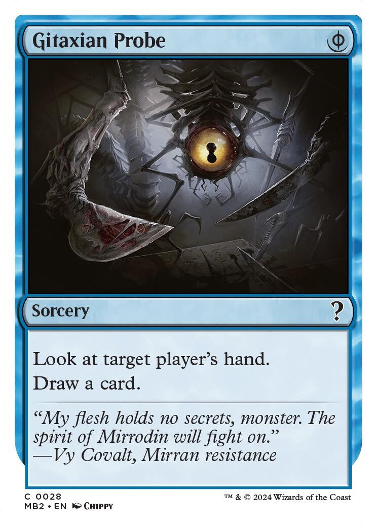 Gitaxian Probe (White Border) (Mystery Booster 2) (28)