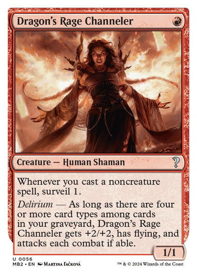 Dragon's Rage Channeler (White Border) (Mystery Booster 2) (56)