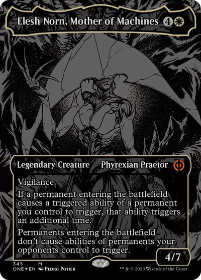 Elesh Norn, Mother of Machines (Oil Slick Raised Foil) (Phyrexia: All Will Be One) (345)