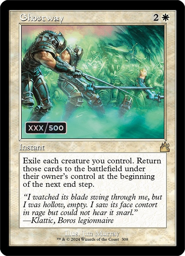 Ghostway (Retro Frame) (Serial Numbered) (Ravnica Remastered) (308)