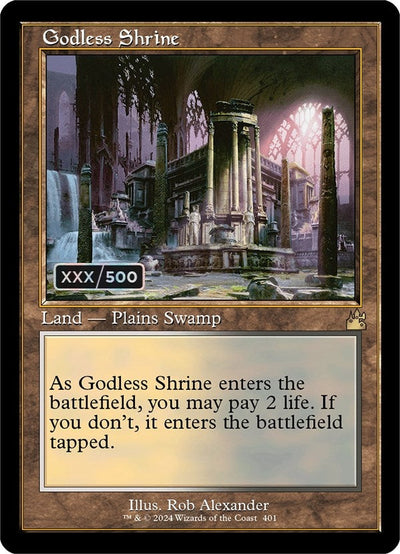 Godless Shrine (Retro Frame) (Serial Numbered) (Ravnica Remastered) (401)