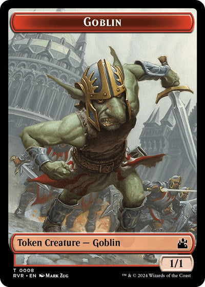 Goblin (0008) // Angel (0003) Double-Sided Token (Ravnica Remastered) (8 // 3)