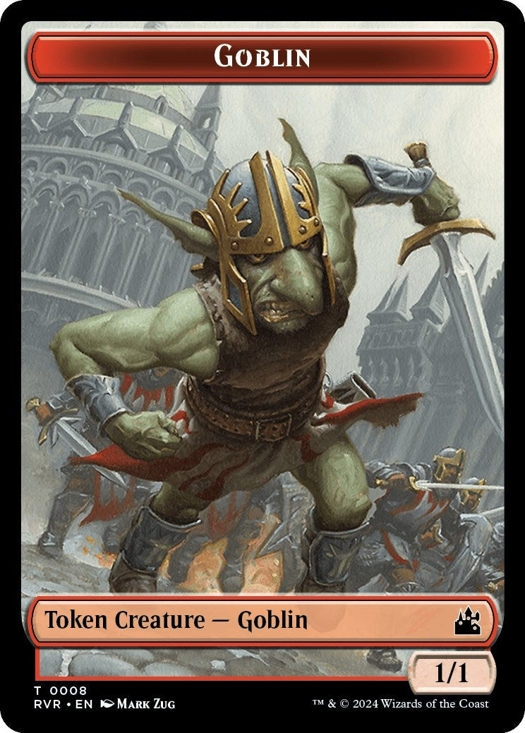 Goblin (0008) // Angel (0002) Double-Sided Token (Ravnica Remastered) (8 // 2)