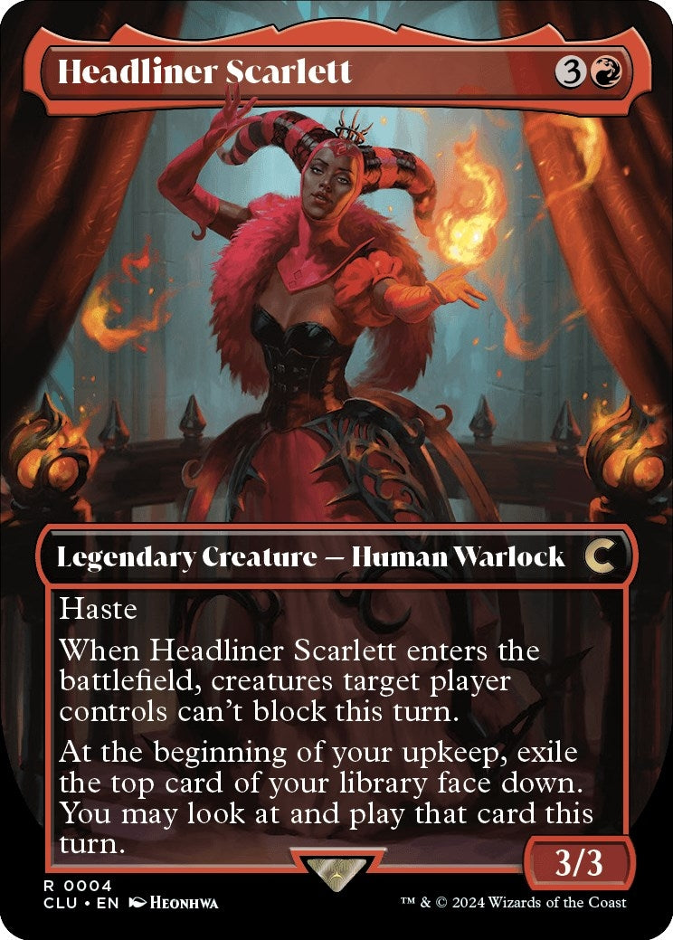 Headliner Scarlett (Borderless) (Ravnica: Clue Edition) (4)