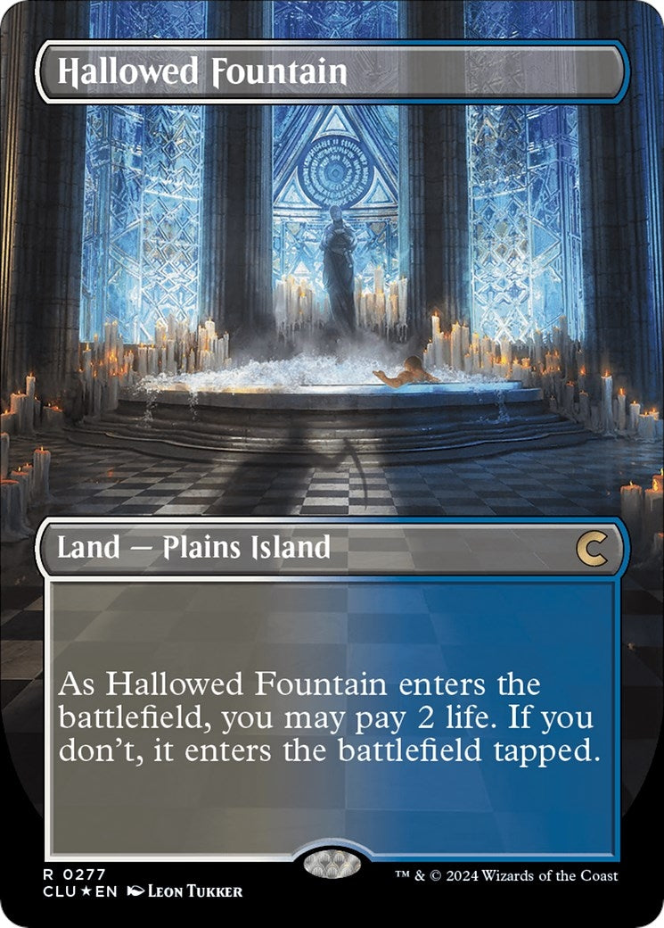 Hallowed Fountain (Borderless) (Ravnica: Clue Edition) (277)
