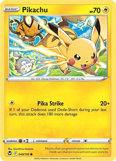 Image for Pikachu (SWSH12: Silver Tempest) (049/195) - Pokemon
