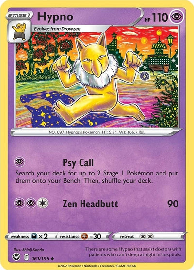 Image for Hypno (SWSH12: Silver Tempest) (061/195) - Pokemon