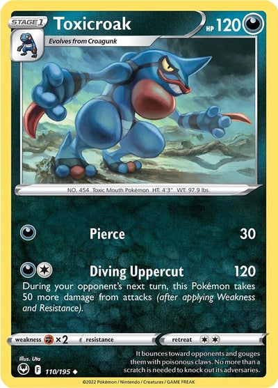 Image for Toxicroak (SWSH12: Silver Tempest) (110/195) - Pokemon