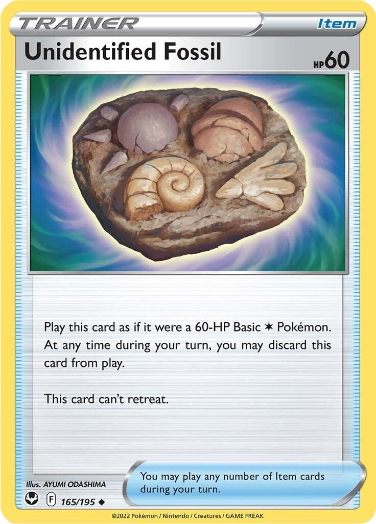Image for Unidentified Fossil (SWSH12: Silver Tempest) (165/195) - Pokemon