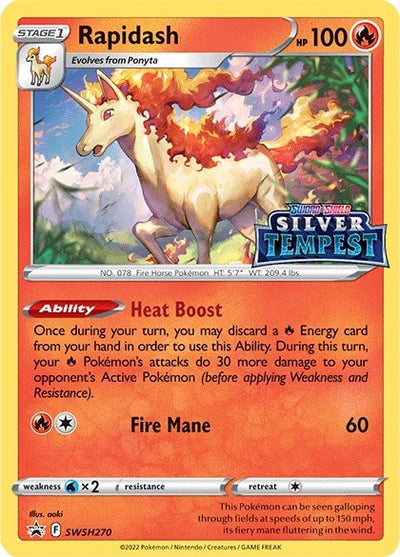 Image for Rapidash - SWSH270 (Prerelease) (SWSH: Sword & Shield Promo Cards) (SWSH270) - Pokemon