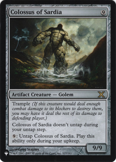 Image for Colossus of Sardia (The List Reprints) (317/383) - Magic: The Gathering