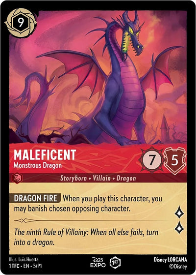 Image for Maleficent - Monstrous Dragon (D23 Promos) (5) - Disney Lorcana