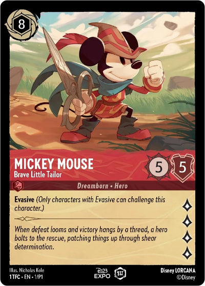 Image for Mickey Mouse - Brave Little Tailor (D23 Promos) (1) - Disney Lorcana