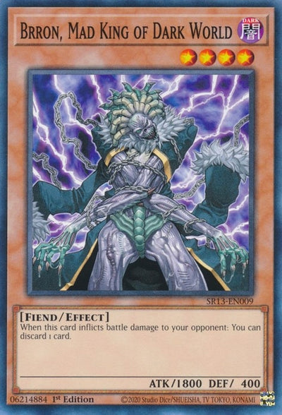Image for Brron, Mad King of Dark World (Structure Deck: Dark World) (SR13-EN009) - YuGiOh