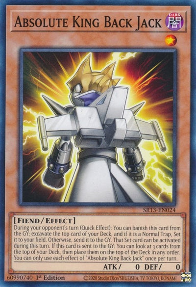 Image for Absolute King Back Jack (Structure Deck: Dark World) (SR13-EN024) - YuGiOh