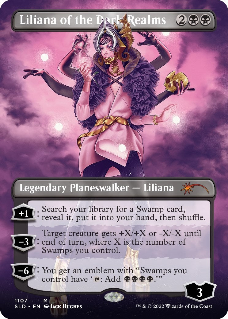 Liliana of the Dark Realms (Borderless) (Secret Lair Drop Series) (1107)