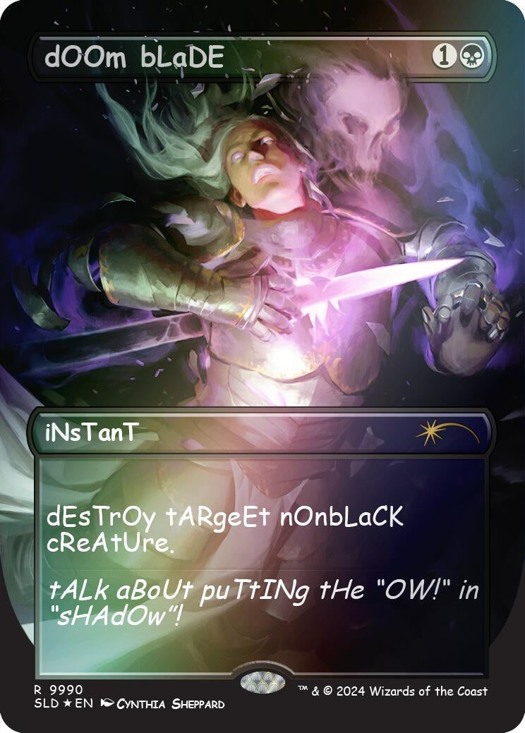 dOOm bLaDE (Rainbow Foil) (Secret Lair Drop Series) (9990)