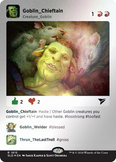 Goblin Chieftain (Rainbow Foil) (Secret Lair Drop Series) (1615)