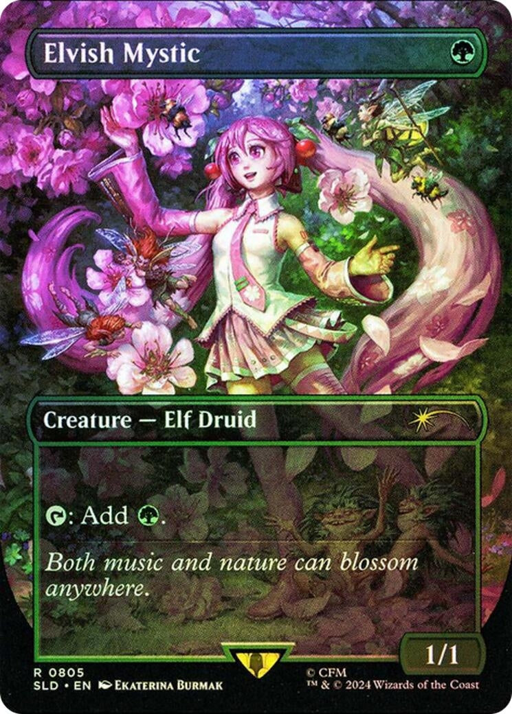 Elvish Mystic (0805) (Rainbow Foil) (Secret Lair Drop Series) (805)