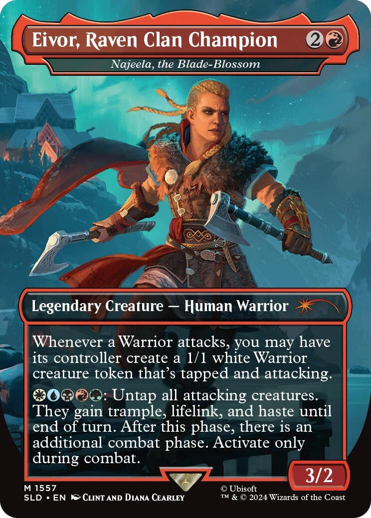 Eivor, Raven Clan Champion - Najeela, the Blade-Blossom (Secret Lair Drop Series) (1557)