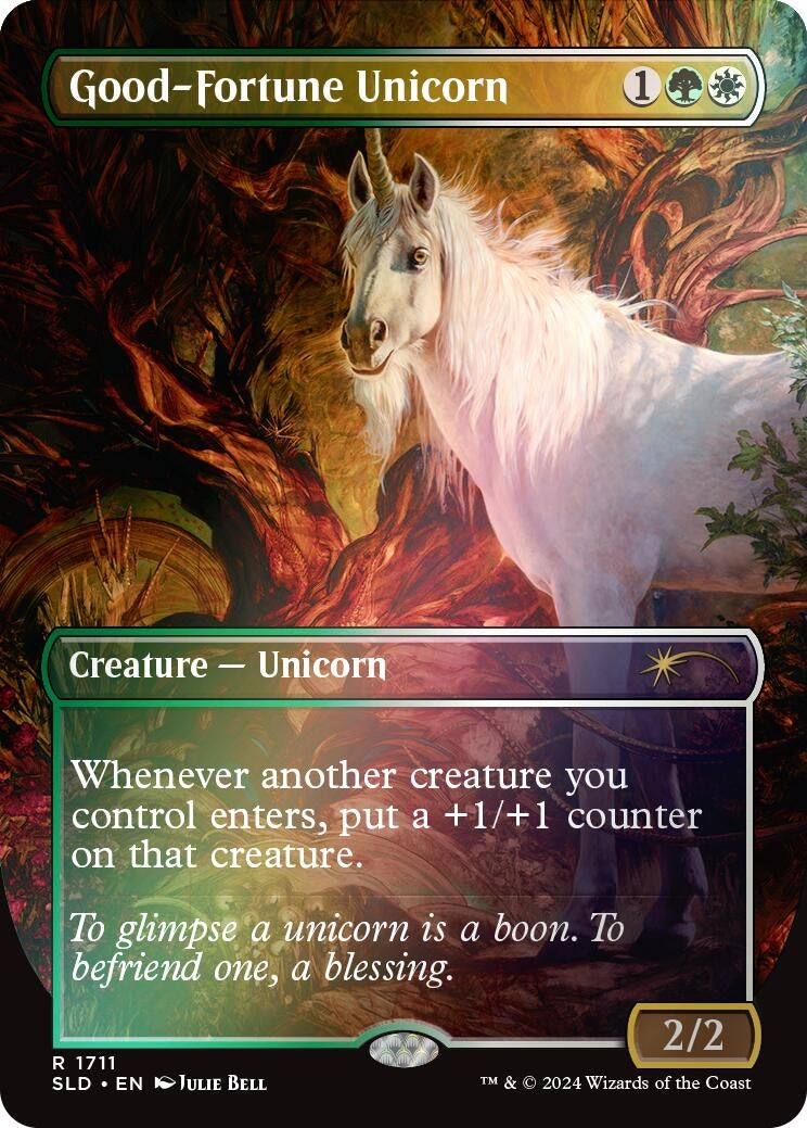 Good-Fortune Unicorn (Rainbow Foil) (Secret Lair Drop Series) (1711)