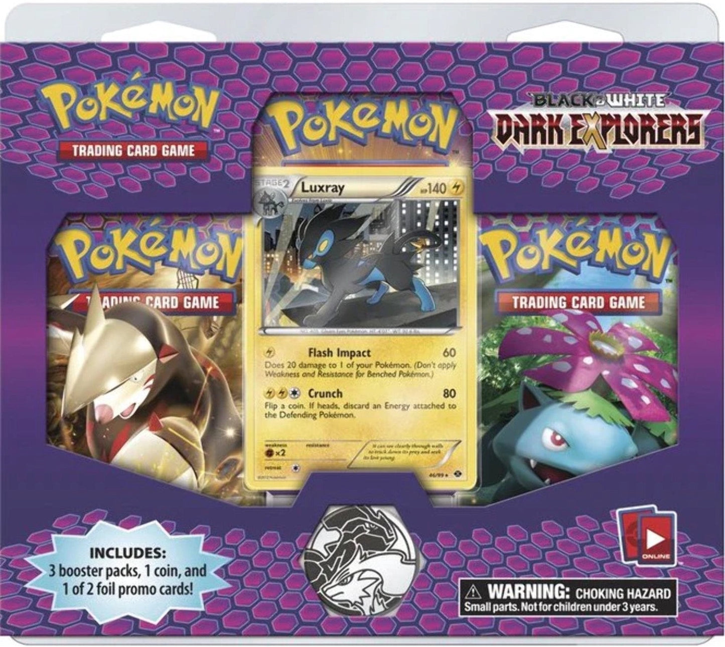 Dark Explorers 3 Pack Blister [Luxray] (DEX)