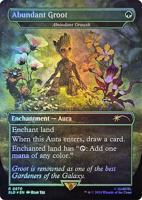 Abundant Groot - Abundant Growth (Rainbow Foil) (Secret Lair Drop Series) (870)