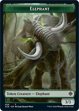 Elephant // Thopter Double-Sided Token (Starter Commander Decks) (20 // 24)