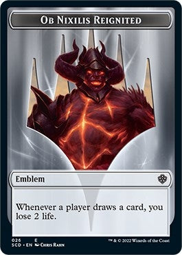 Emblem - Ob Nixilis Reignited Double-Sided Token (Starter Commander Decks) (26)