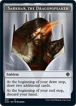Emblem - Sarkhan, the Dragonspeaker Double-Sided Token (Starter Commander Decks) (27)