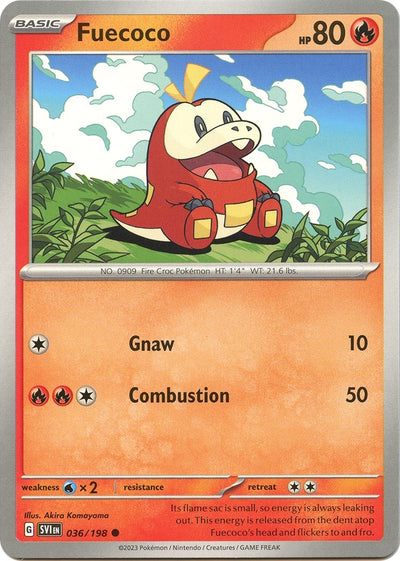 Image for Fuecoco (SV01: Scarlet & Violet Base Set) (036/198) - Pokemon
